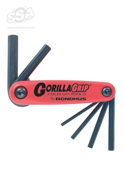 JEU DE CLE BONDHUS GORILLA METRIQUE ROUGE