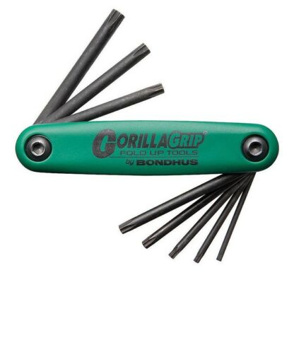 JEU DE CLE BONDHUS GORILLA TORX  T6-T25 VERT